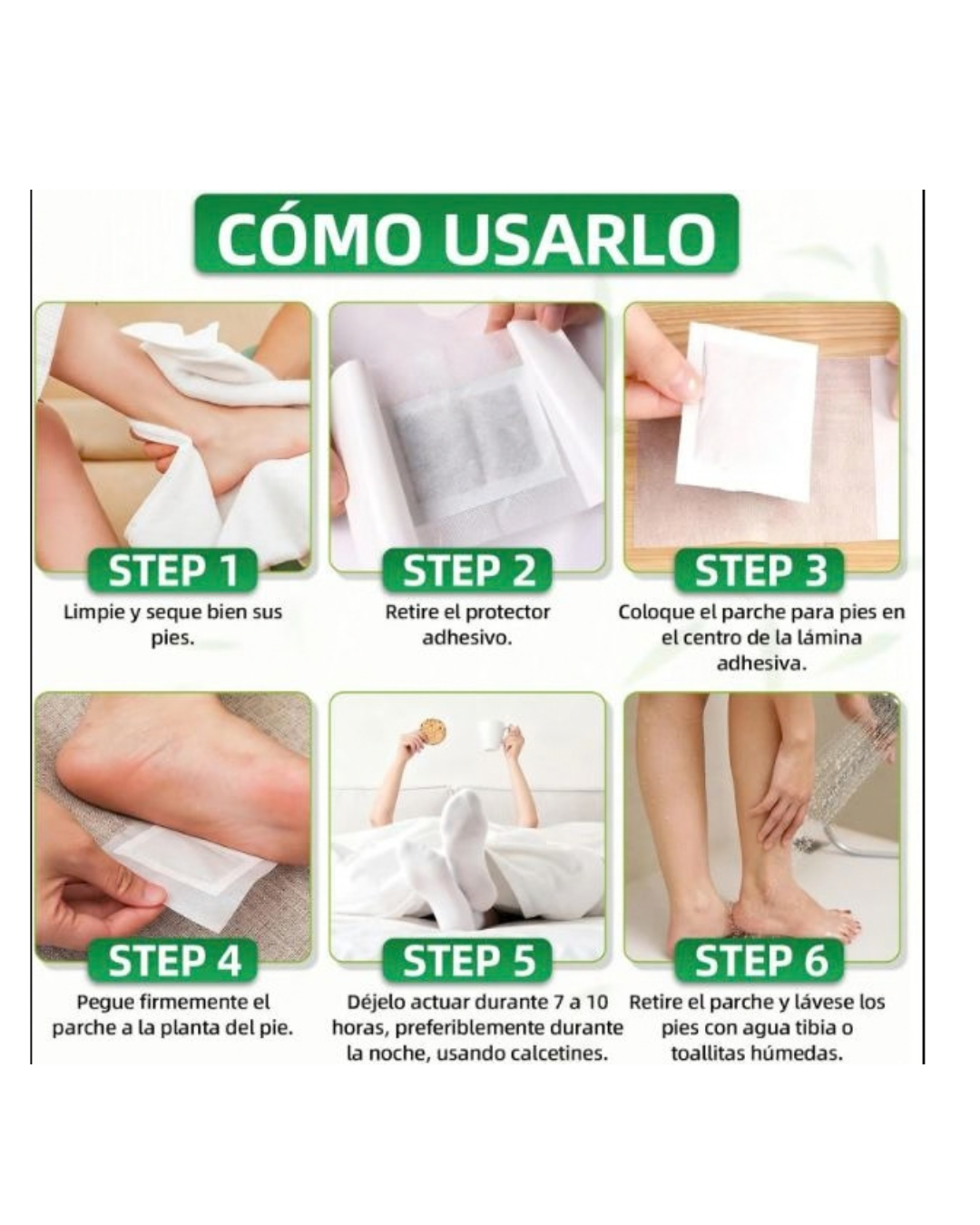 Parches desintoxicantes naturales