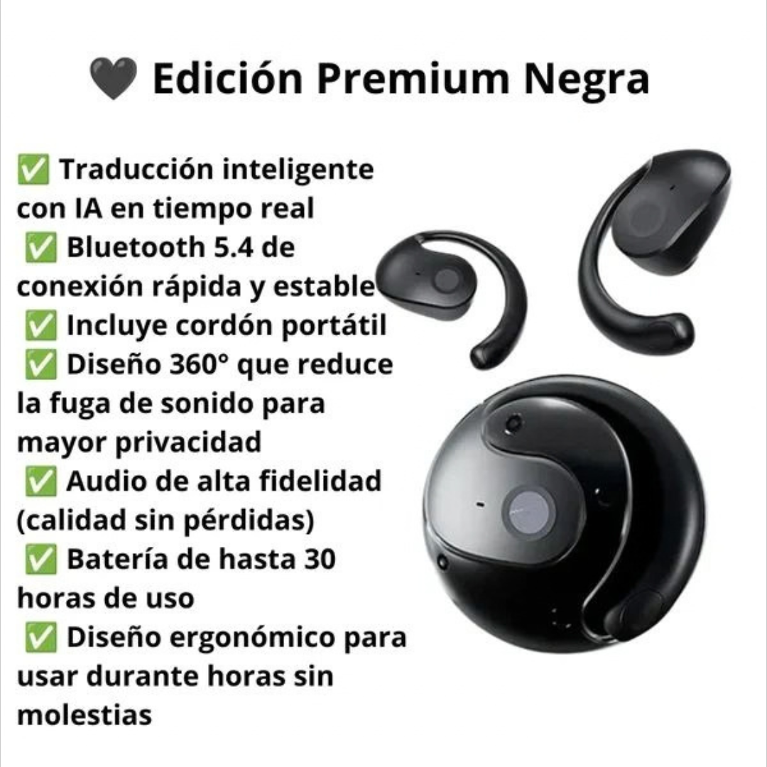 AUDIFONOS CON TRADUCTOR INTELIGENTE OWS T2