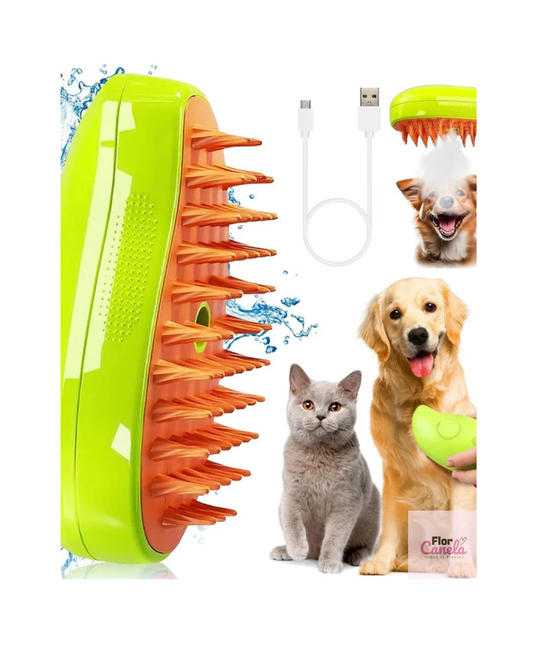 Cepillo de Vapor 3 en 1 para Mascotas